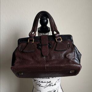 Vintage Chloé Brown Leather Elvire Tote Moka​​​​​​​​ Shoulder Bag